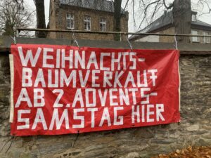 Banner Tannenbaumverkauf